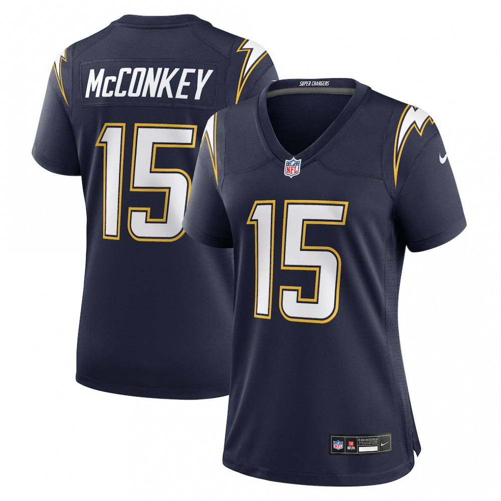 Ladd McConkey Los Angeles Chargers Nike Women's Alternate Super Chargers Game Jersey - Navy-GridironStore